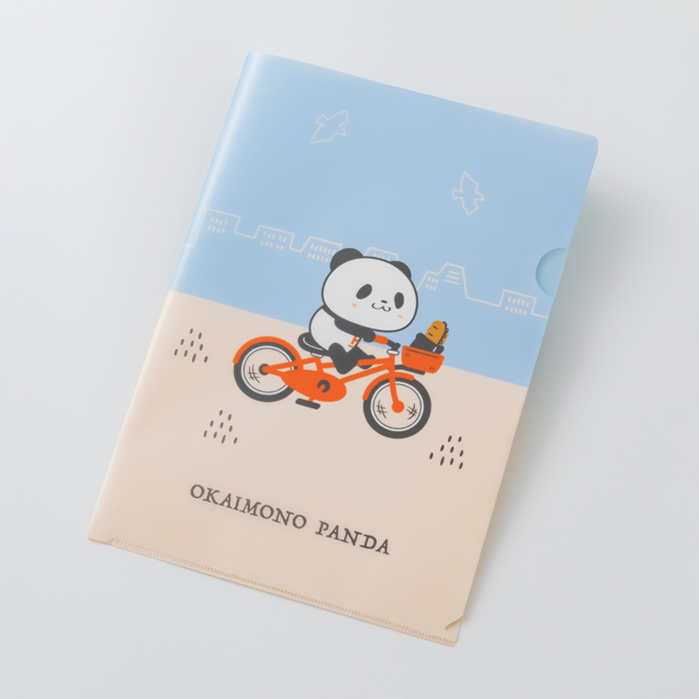 【お買いものパンダ】A4クリアファイル(自転車)